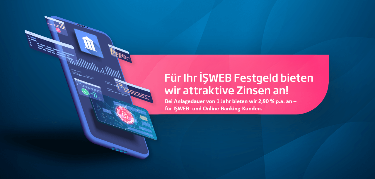 Isweb Festgeld 1 Jahr - 2.9%